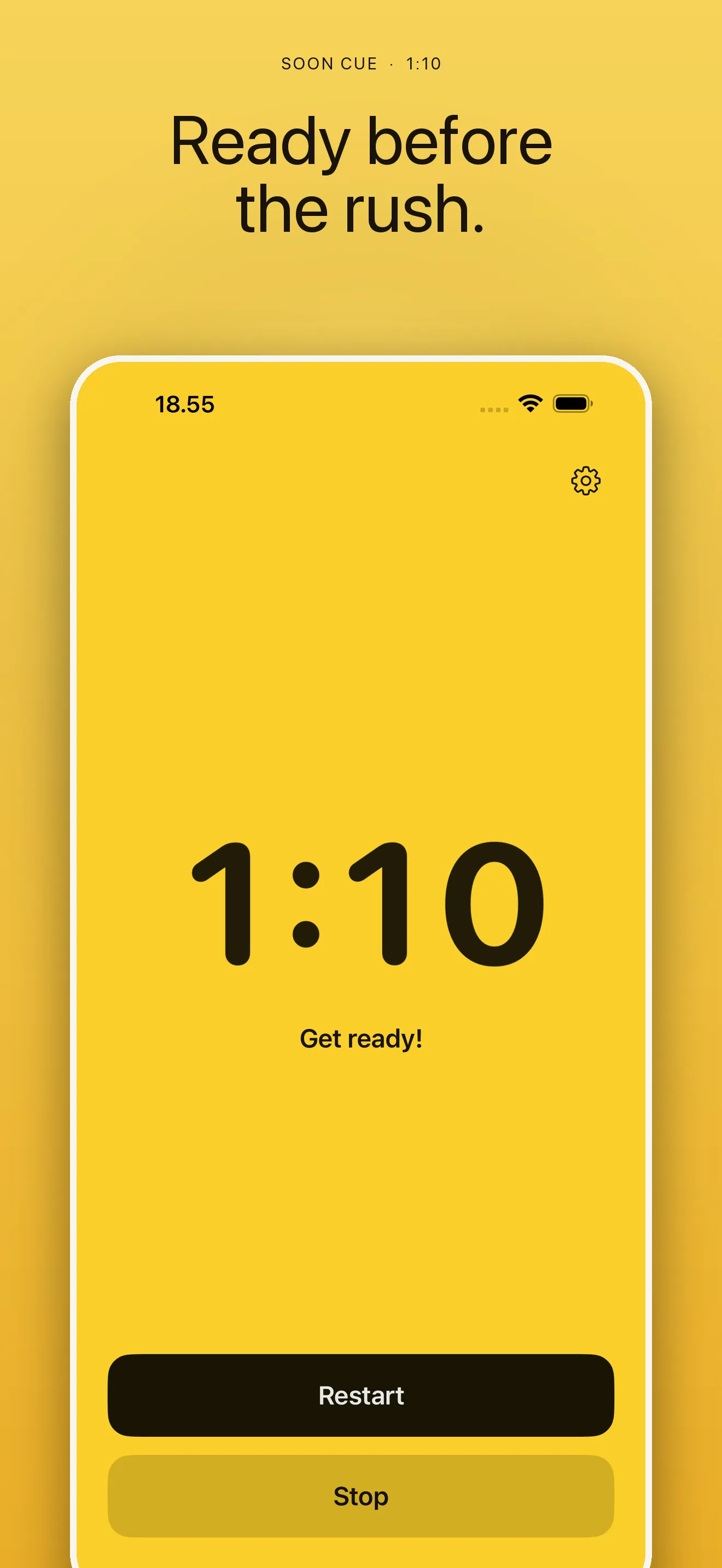 Yellow Soon Cue at 70 seconds