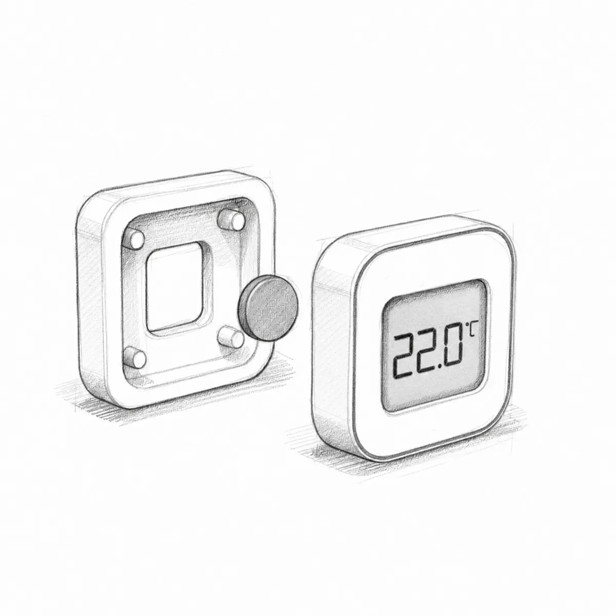 How I made a wall mount for cheap Xiaomi Temperature Sensors
