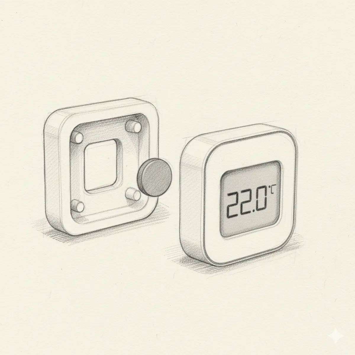 How I made a wall mount for cheap Xiaomi Temperature Sensors