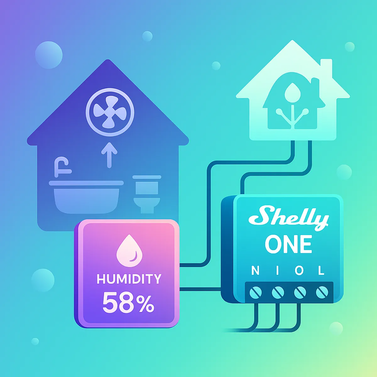 Controlling bathroom fan with Shelly One and Home Assistant