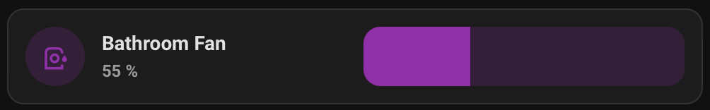Mushroom card UI in Home Assistant